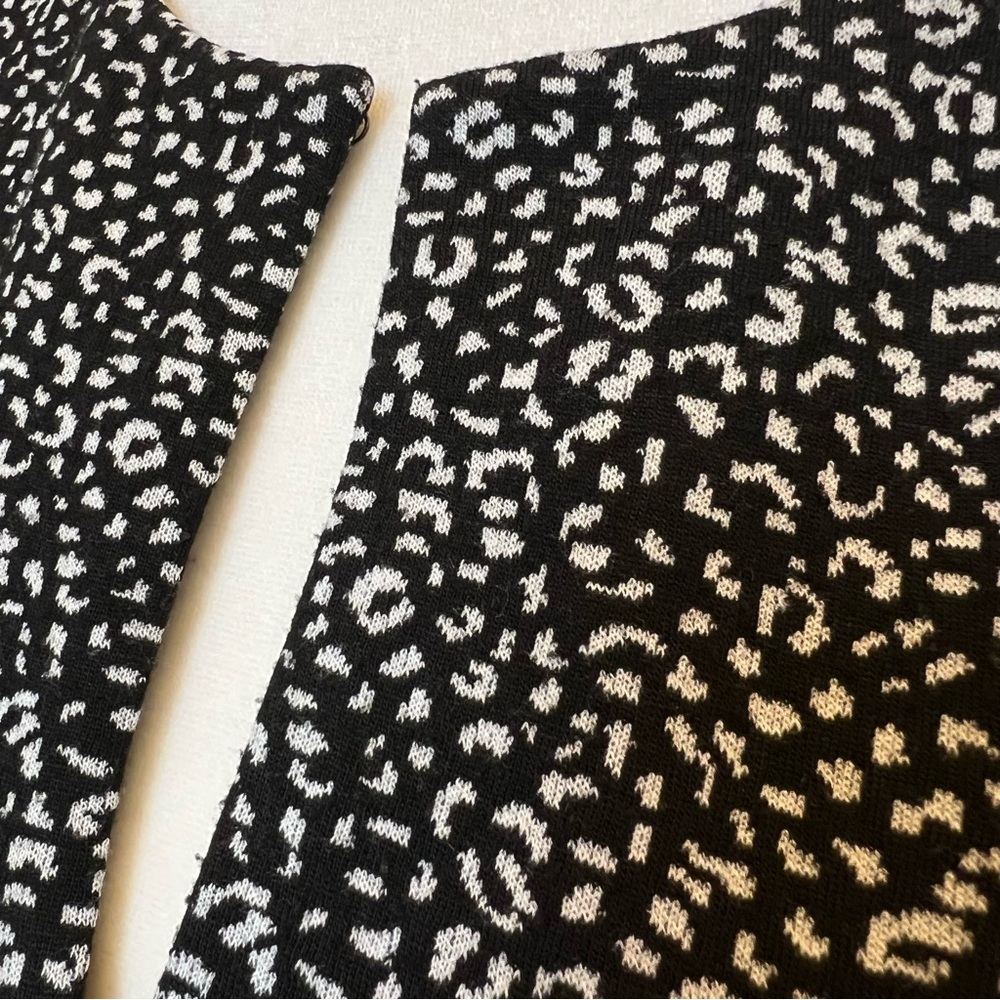 Banana Republic Size 8 Black White Short Sleeve Sheath Dress Workwear Academia - Picture 3 of 8